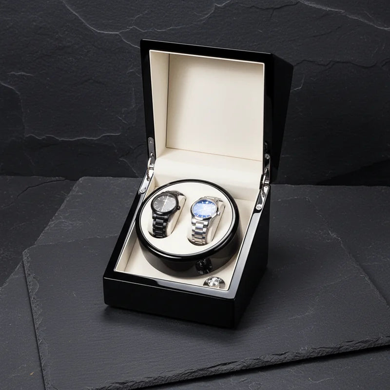 Remontoir montre automatique en Bois 2 Slots - rangement montres, en bois | Boites Lefiguet