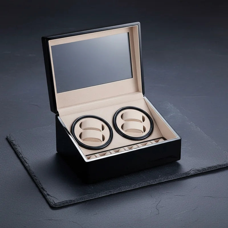 Remontoir montre automatique en Bois 4 Slots - rangement montres, en bois | Boites Lefiguet