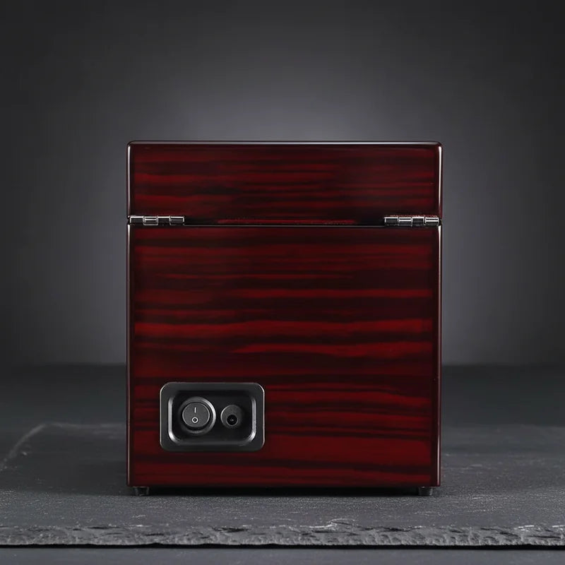Remontoir montre automatique Red Wood 2 Slots - rangement montres | Boites Lefiguet