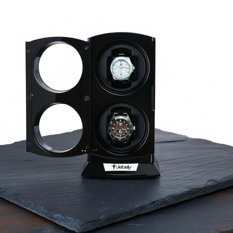 Remontoir montre boitier double 2 slots - rangement montres | Boites Lefiguet