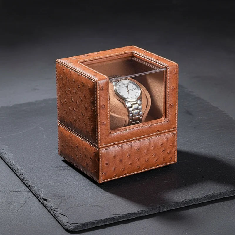 Remontoir Montre Cuir Ancien - rangement montres, en cuir | Boites Lefiguet