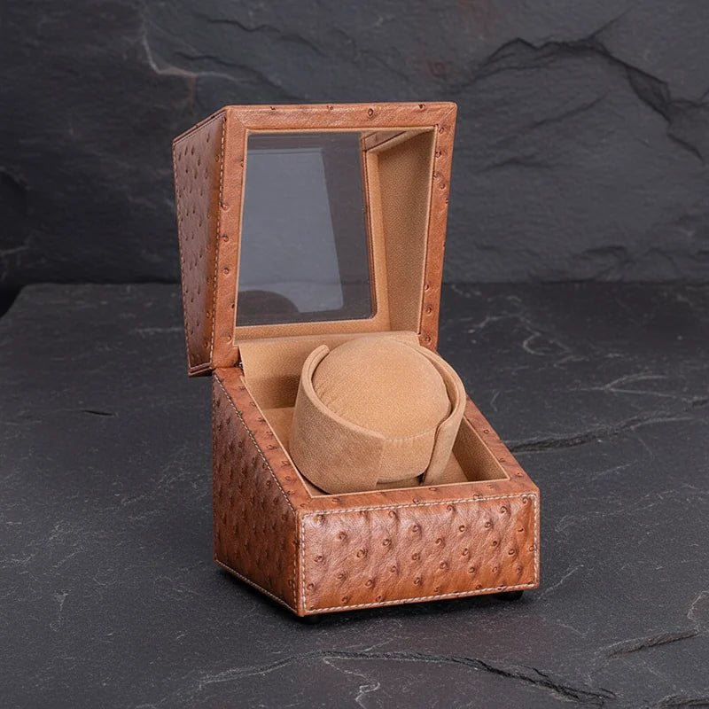 Remontoir Montre Cuir Ancien - rangement montres, en cuir | Boites Lefiguet