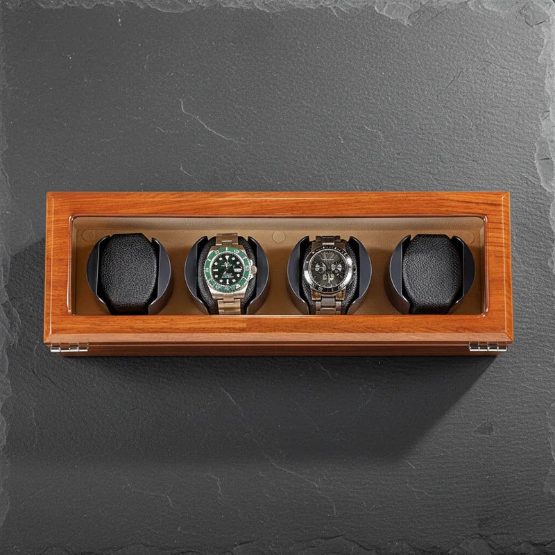Remontoir Montre Électrique 4 slots - rangement montres | Boites Lefiguet