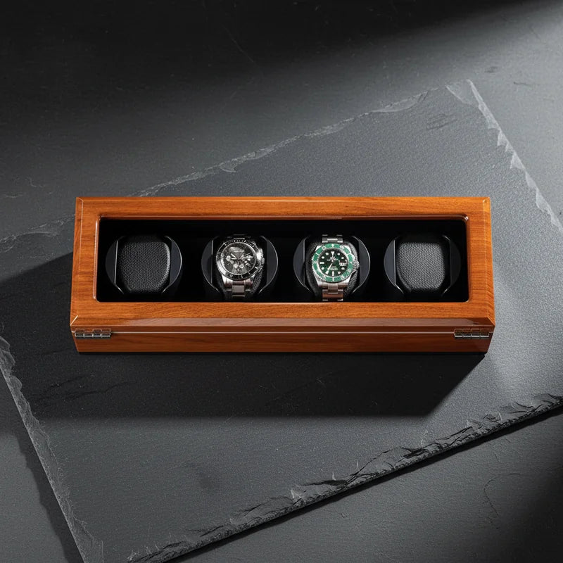 Remontoir Montre Électrique 4 slots - rangement montres | Boites Lefiguet