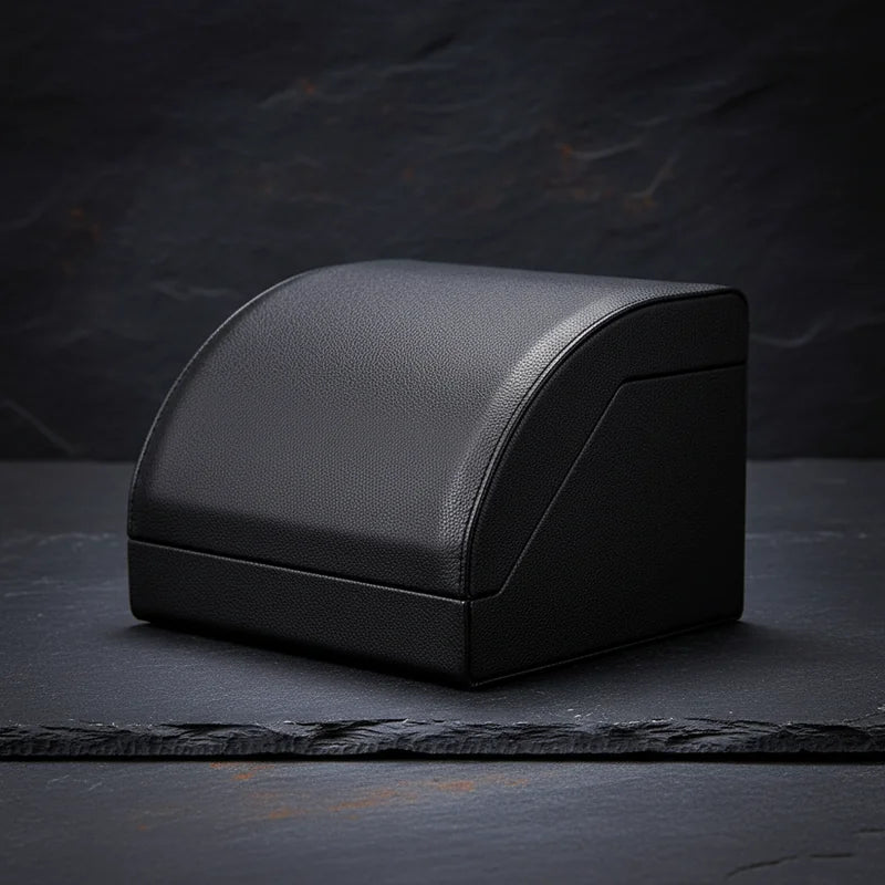 Remontoir montre en cuir horizontal 2 slots - rangement montres, en cuir | Boites Lefiguet