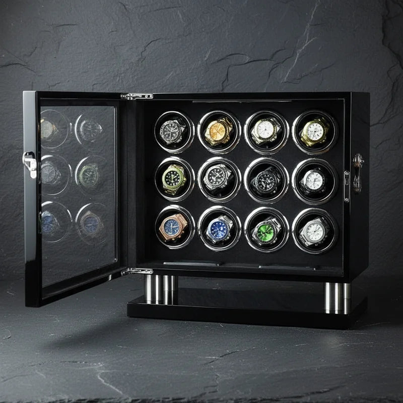 Remontoir Montre Mécanique 12 slots - rangement montres | Boites Lefiguet