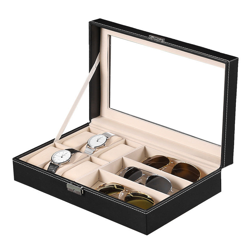 Une gamme Boites Lefiguet Coffret Montre et Lunettes avec plusieurs montres.