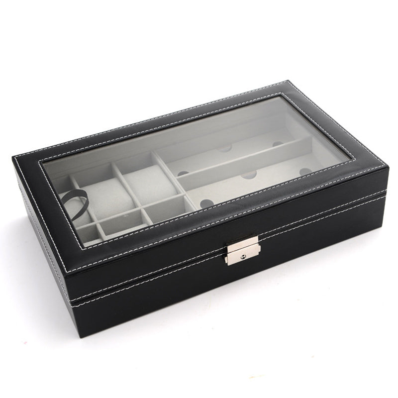 Un Boites Lefiguet Coffret Range Montre et Lunettes avec plusieurs compartiments.