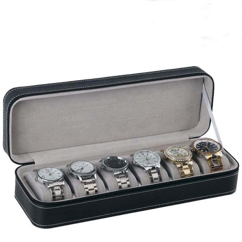 housse de montres cuir portable