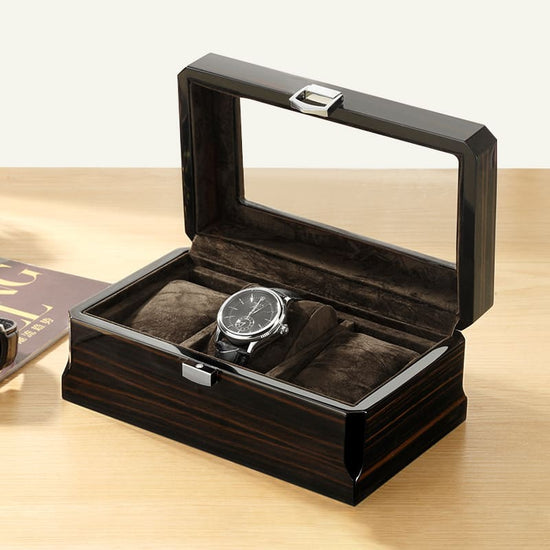 boite a montres vintage en bois