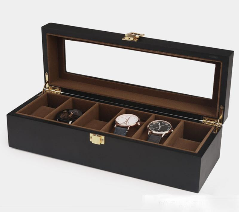 Boite de rangement pour montres 6 Slots