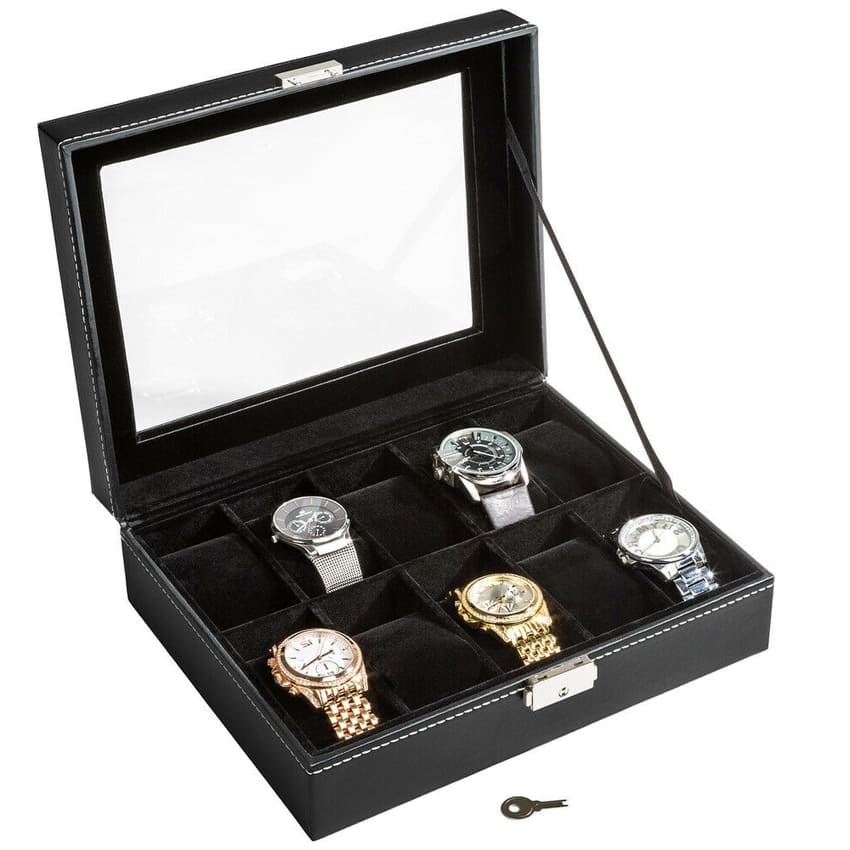 boite rangement montre cuir