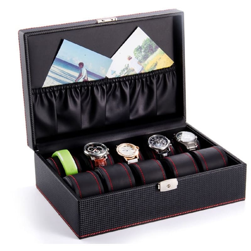 coffret pour 10 montres noir