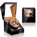 Un remontoir Boites Lefiguet avec deux montres Remontoir montre automatique à LED 2 Slots.