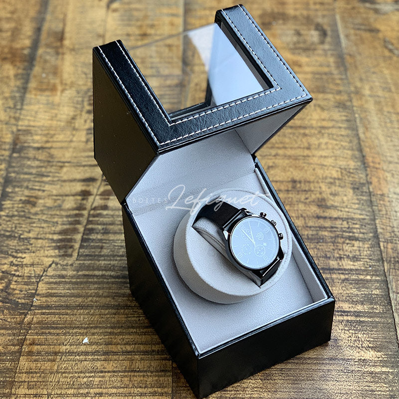 Remontoir montre auto en cuir 1 Slots